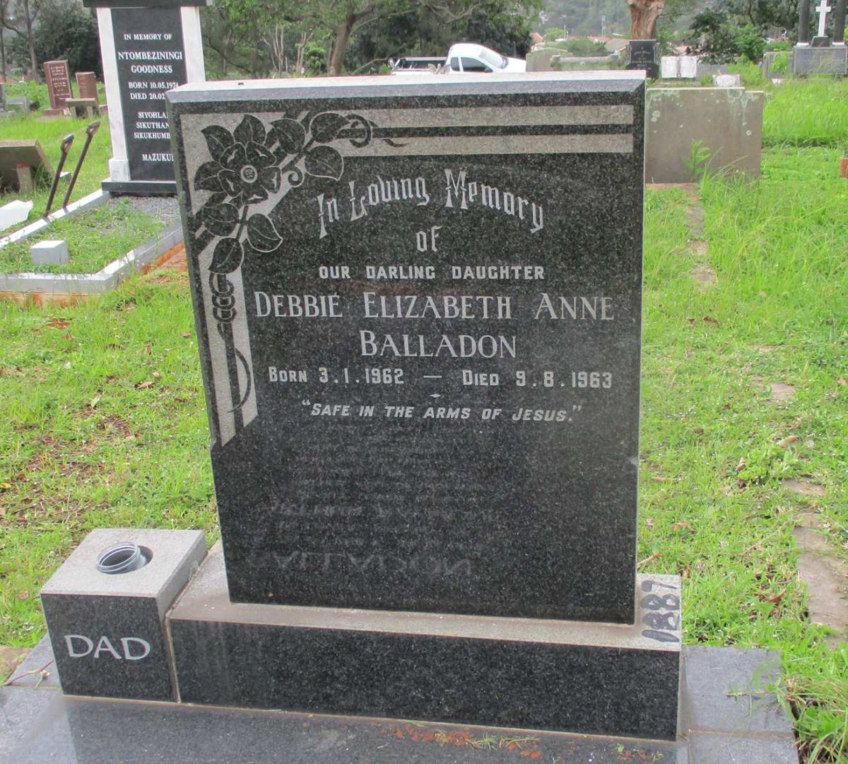 BALLADON Debbie Elizabeth Anne 1962-1963