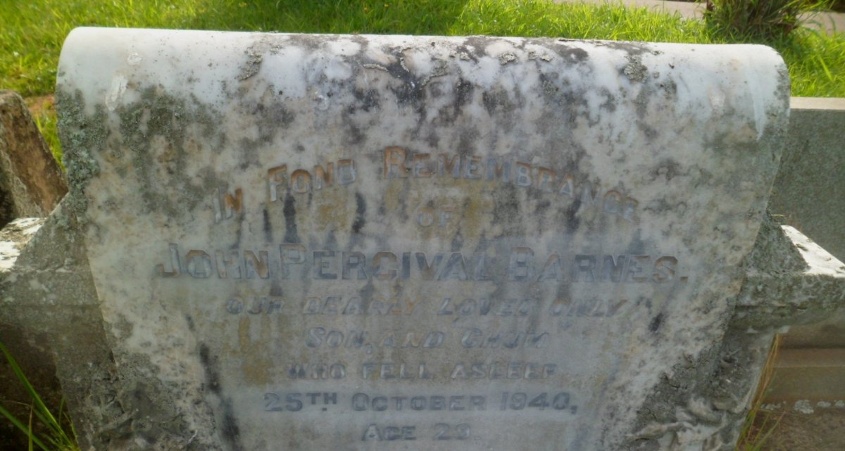BARNES John Percival -1940