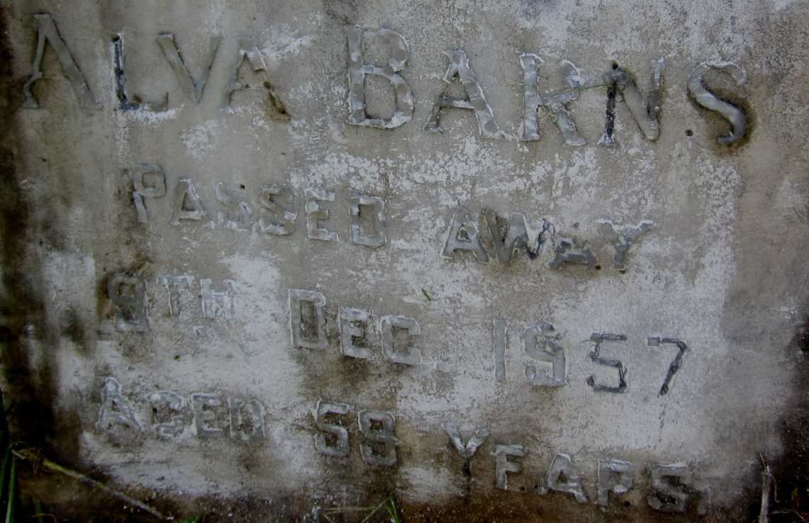 BARNS Alva -1957 &amp; Martha -1972