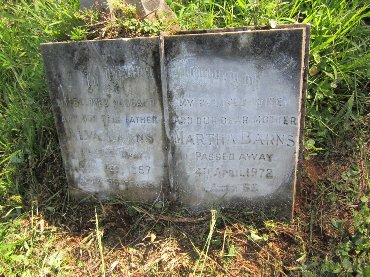 BARNS Alva -1957 &amp; Martha -1972
