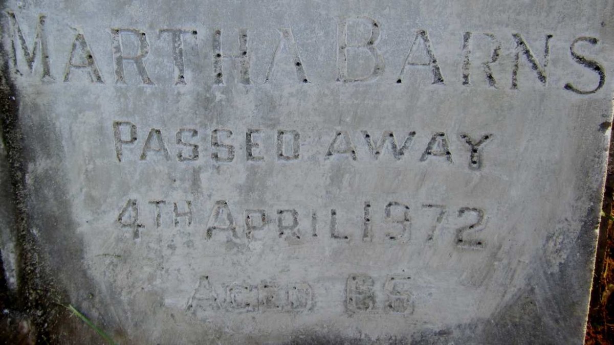 BARNS Alva -1957 &amp; Martha -1972