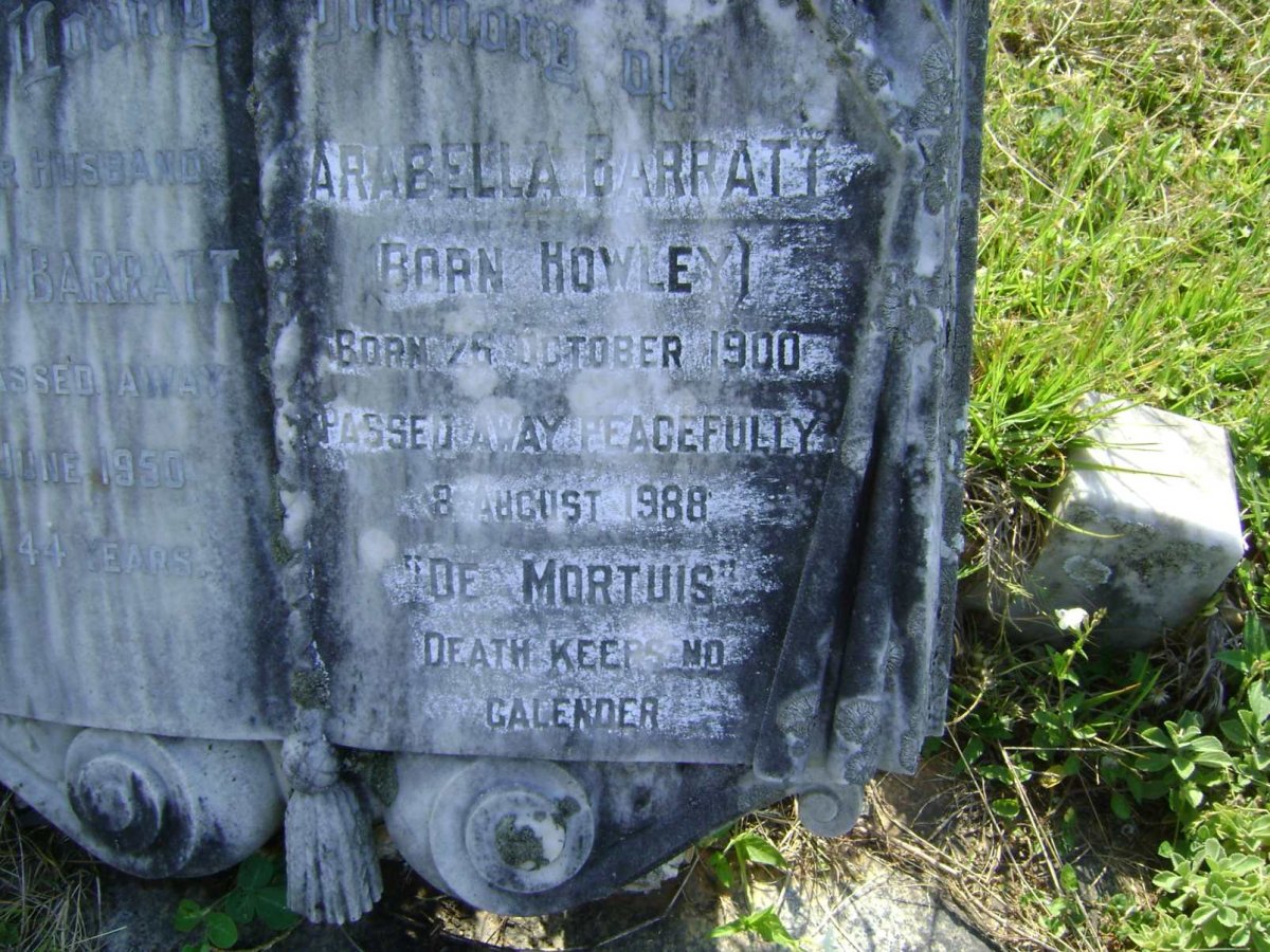 BARRATT Arabella HOWLEY 1900-1988