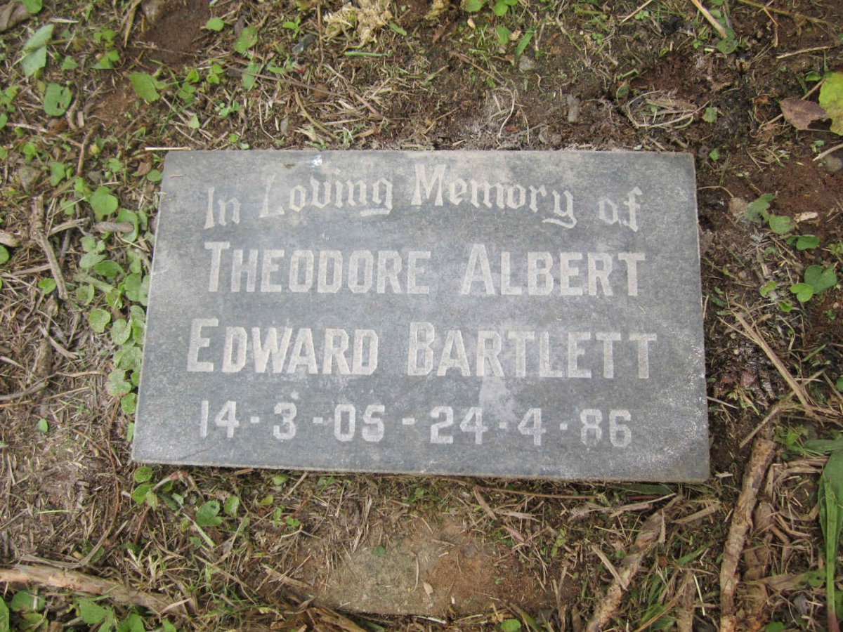 BARTLETT Theodore Albert Edward 1905-1986