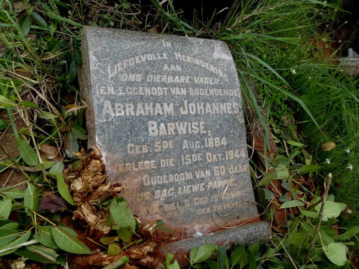 BARWISE Abraham Johannes 1884-1944