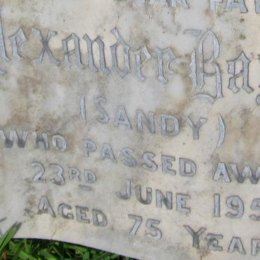 BAYNE Alexander -1958