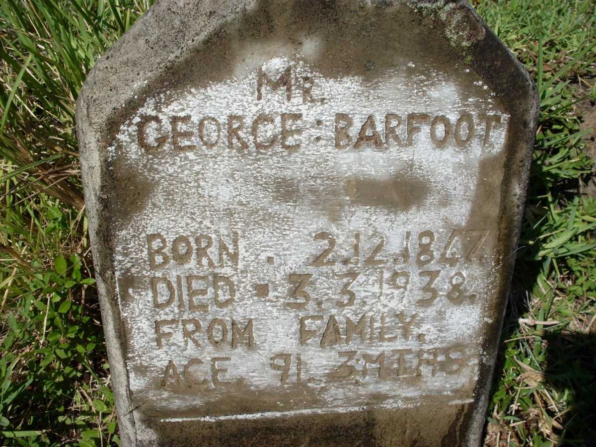 BARFOOT George 1847-1938