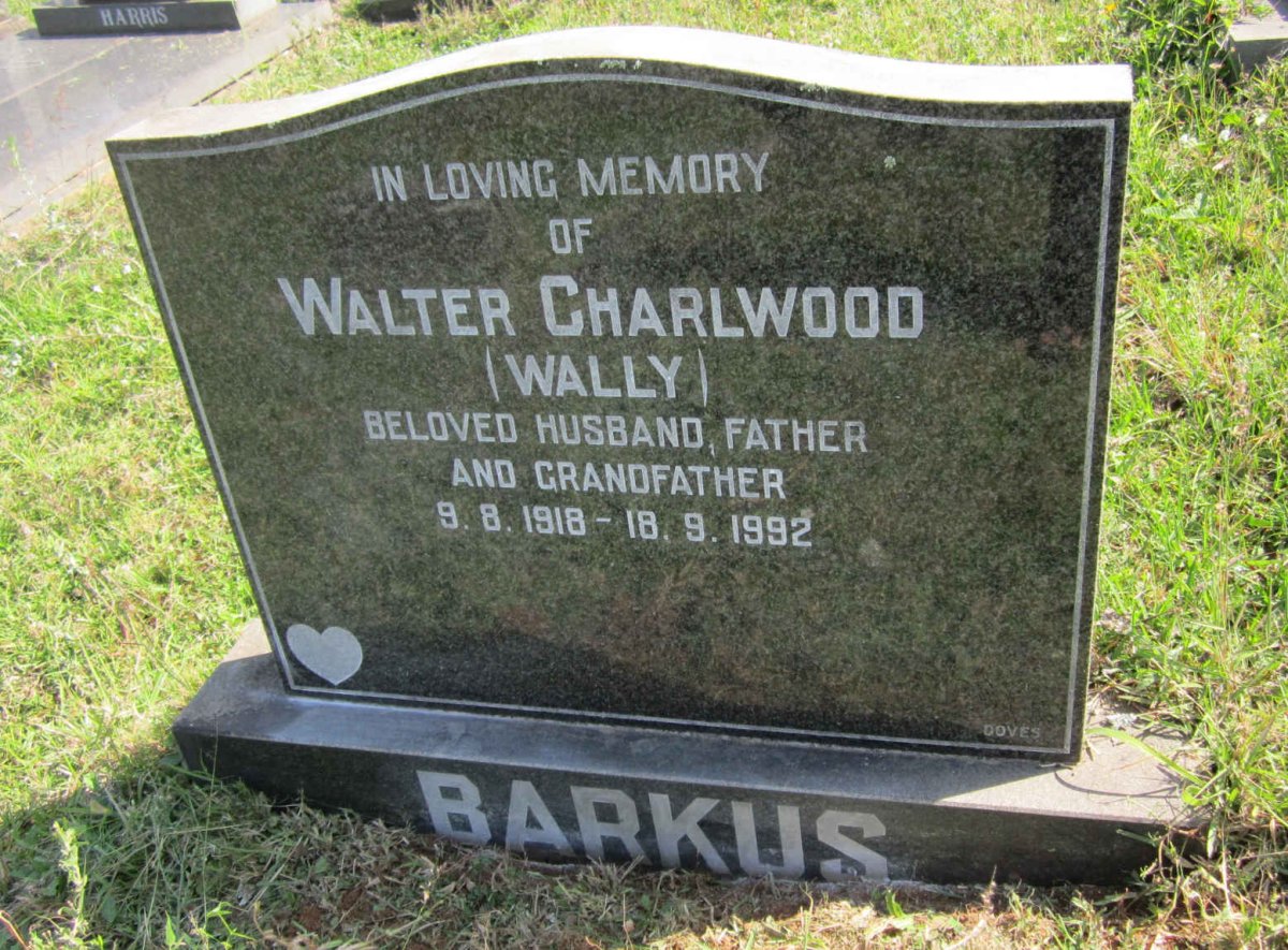 BARKUS Walter Charlwood 1918-1992