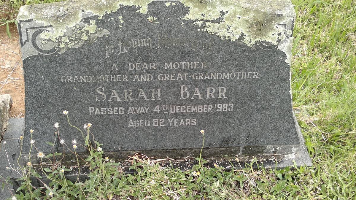 BARR Sarah -1983