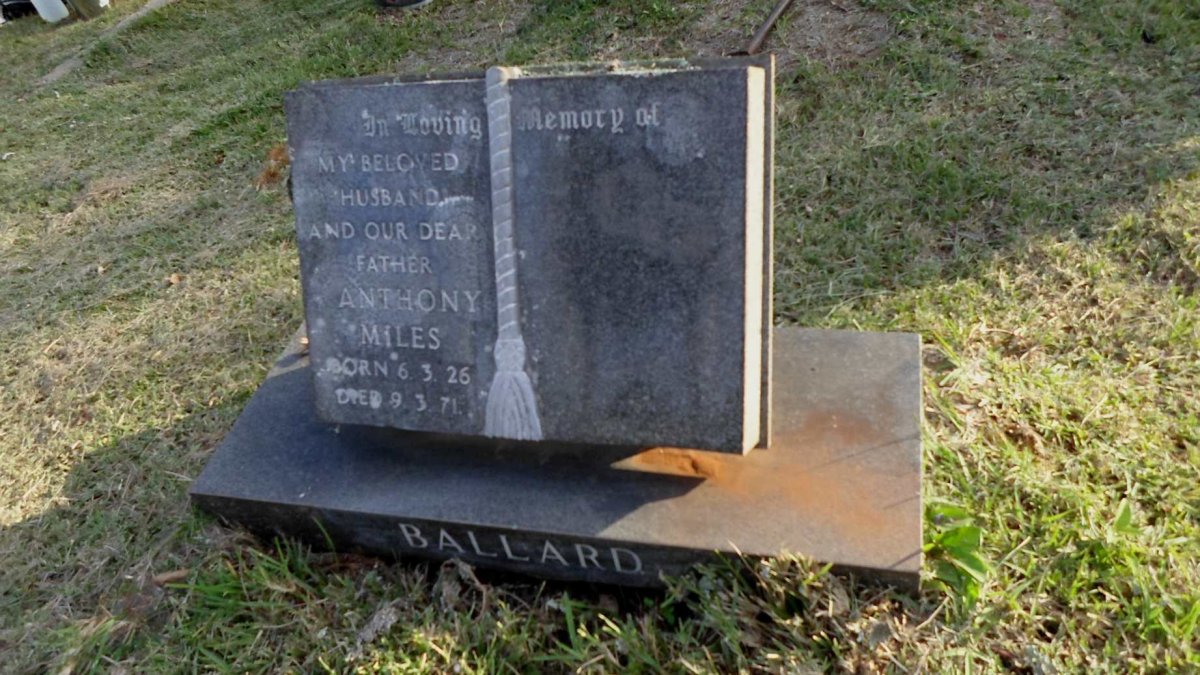 BALLARD Anthony Miles 1926-1971