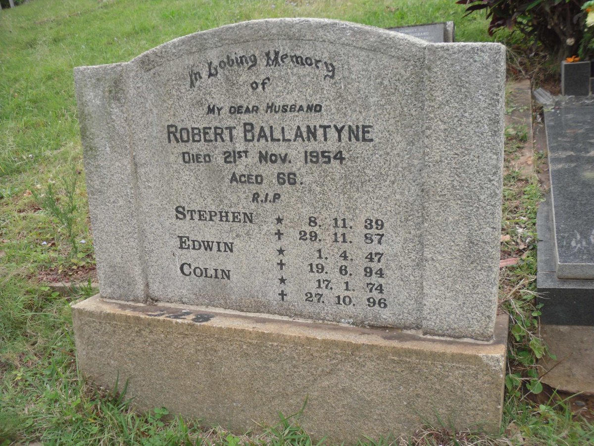 BALLANTYNE Robert -1954 :: BALLANTYNE Stephen 1939-1987 :: BALLANTYNE Edwin 1947-1994