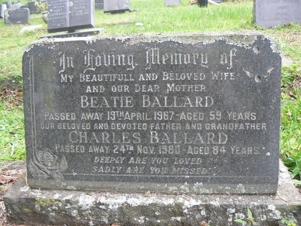 BALLARD Charles -1980 &amp; Beatie -1967