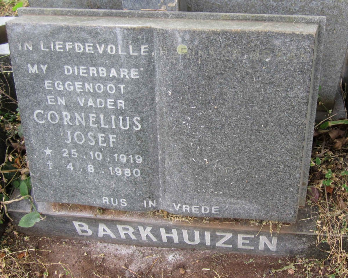 BARKHUIZEN Cornelius Josef 1919-1980