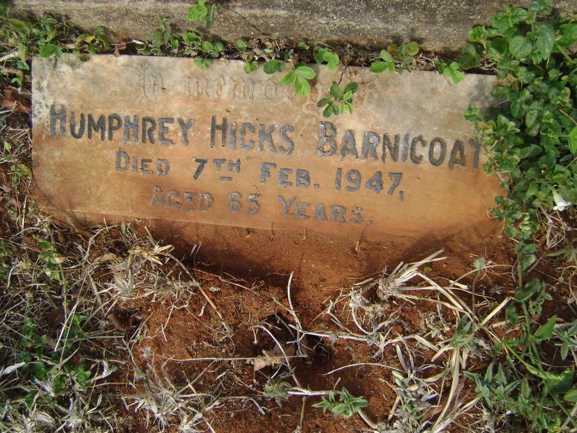 BARNICOAT Humphrey Hicks -1947
