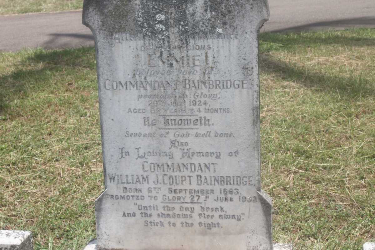 BAINBRIDGE  William James Court 1863-1932 &amp; Emmie  -1924
