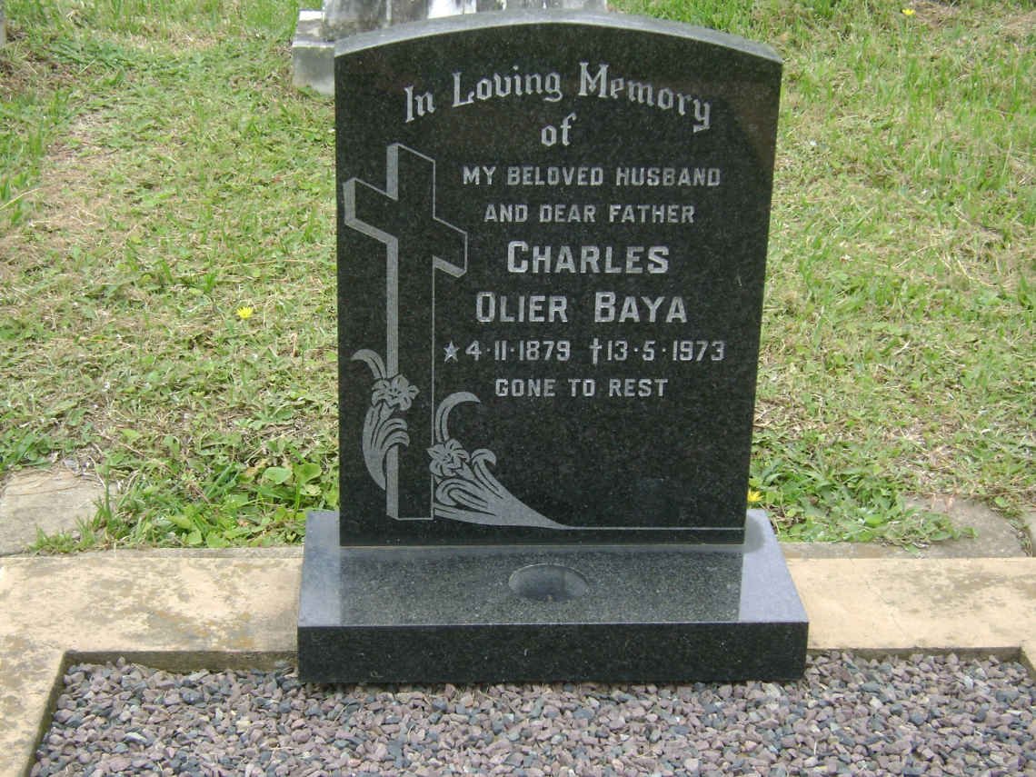 BAYA Charles Olier 1879-1973 &amp; Kathleen 1918-1989