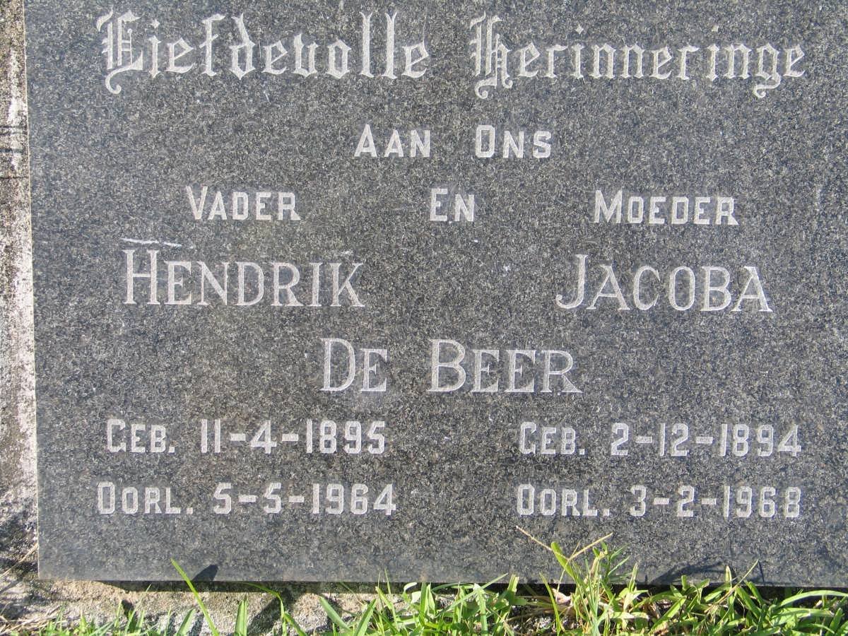 BEER Hendrik, de 1895-1964 &amp; Jacoba 1894-1968