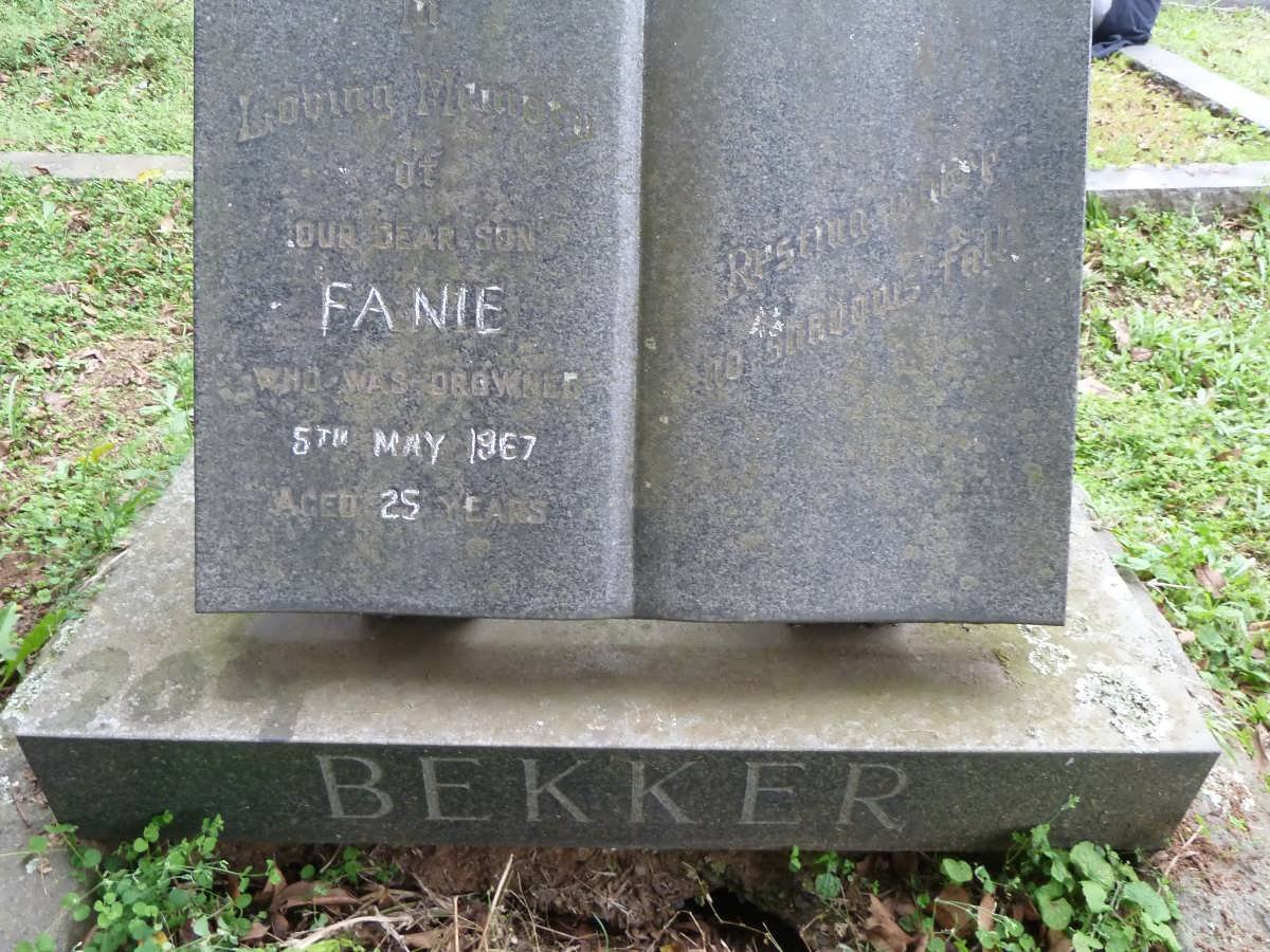 BEKKER Fanie -1967