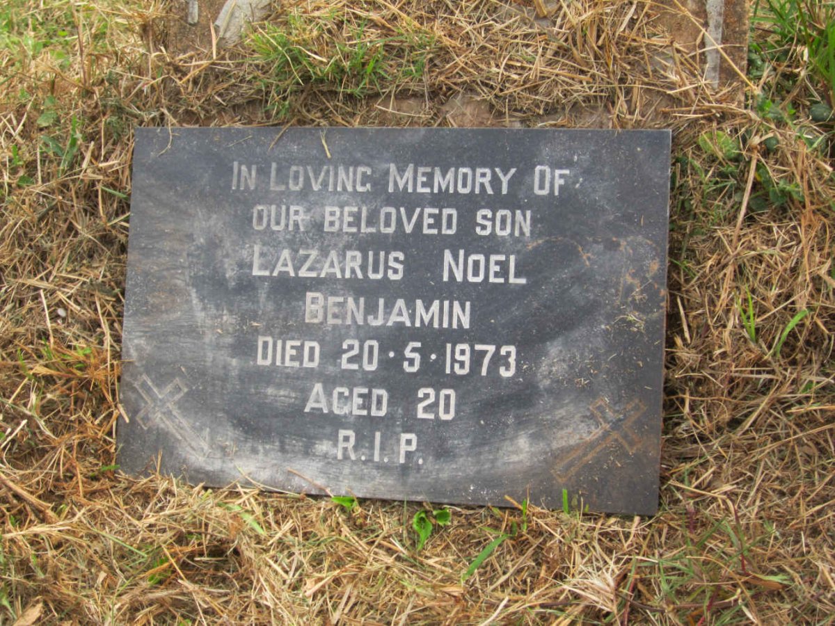 BENJAMIN Lazarus Noel -1973