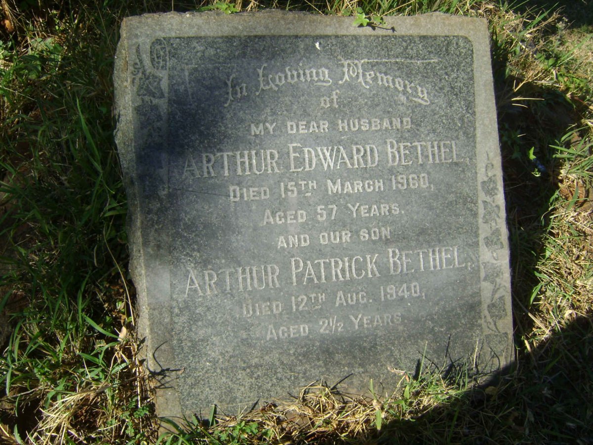 BETHEL Arthur Edward -1960 :: BETHEL Arthur Patrick -1940