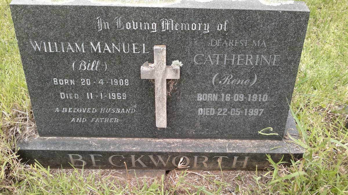 BECKWORTH William Manuel 1908-1969 &amp; Catherine 1910-1997