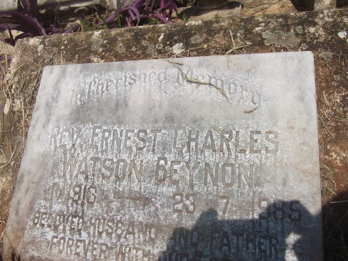 BEYNON Ernest Charles Watson 1916-1985