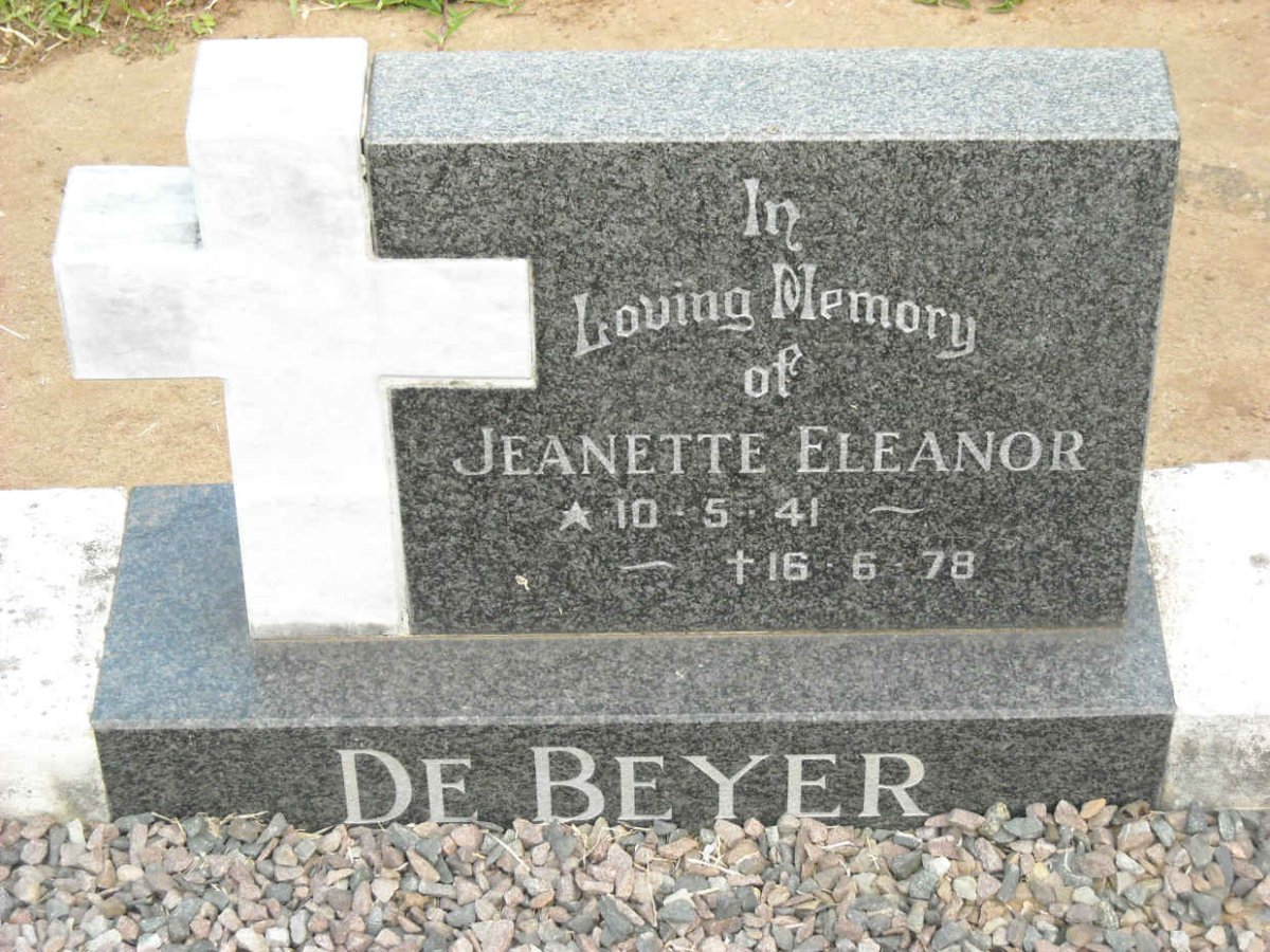 BEYER Jeanette Eleanor, de 1941-1978