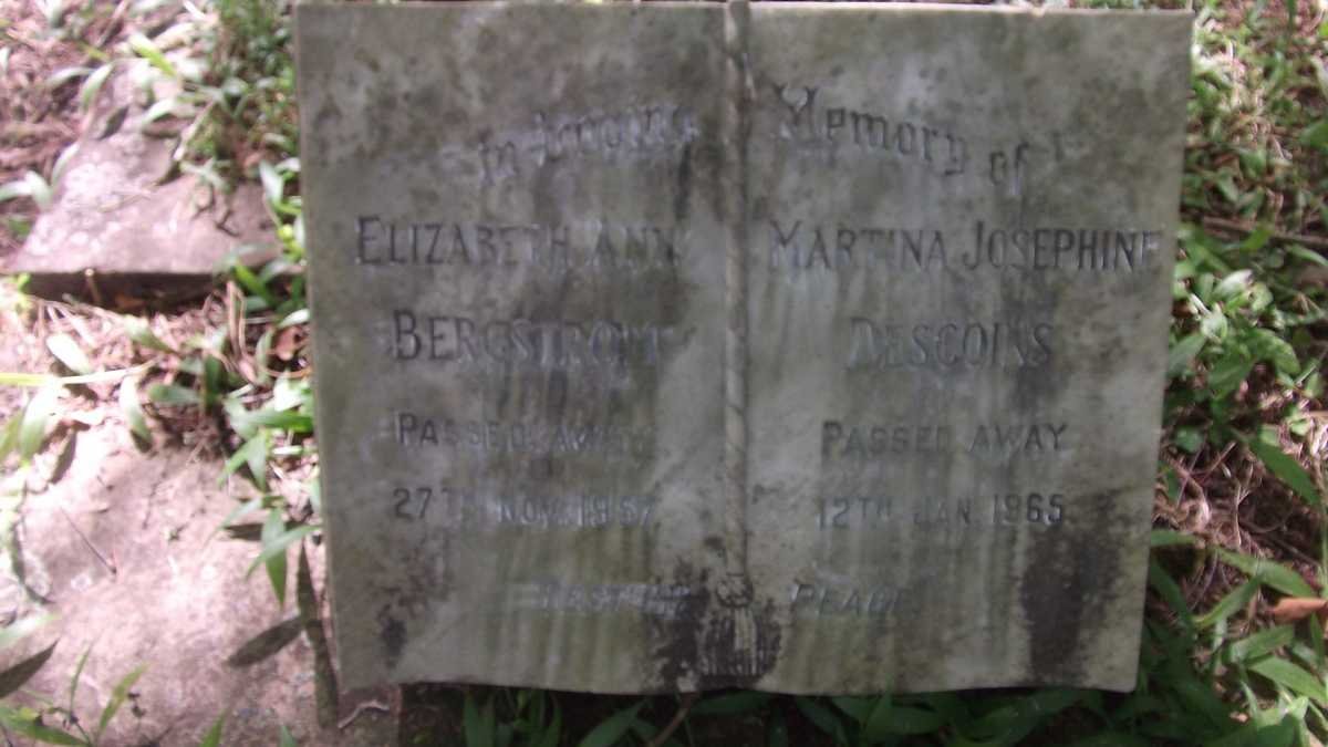 BERGSTROM Elizabeth Ann -1957 :: DESCOINS Martina Josephine -1965