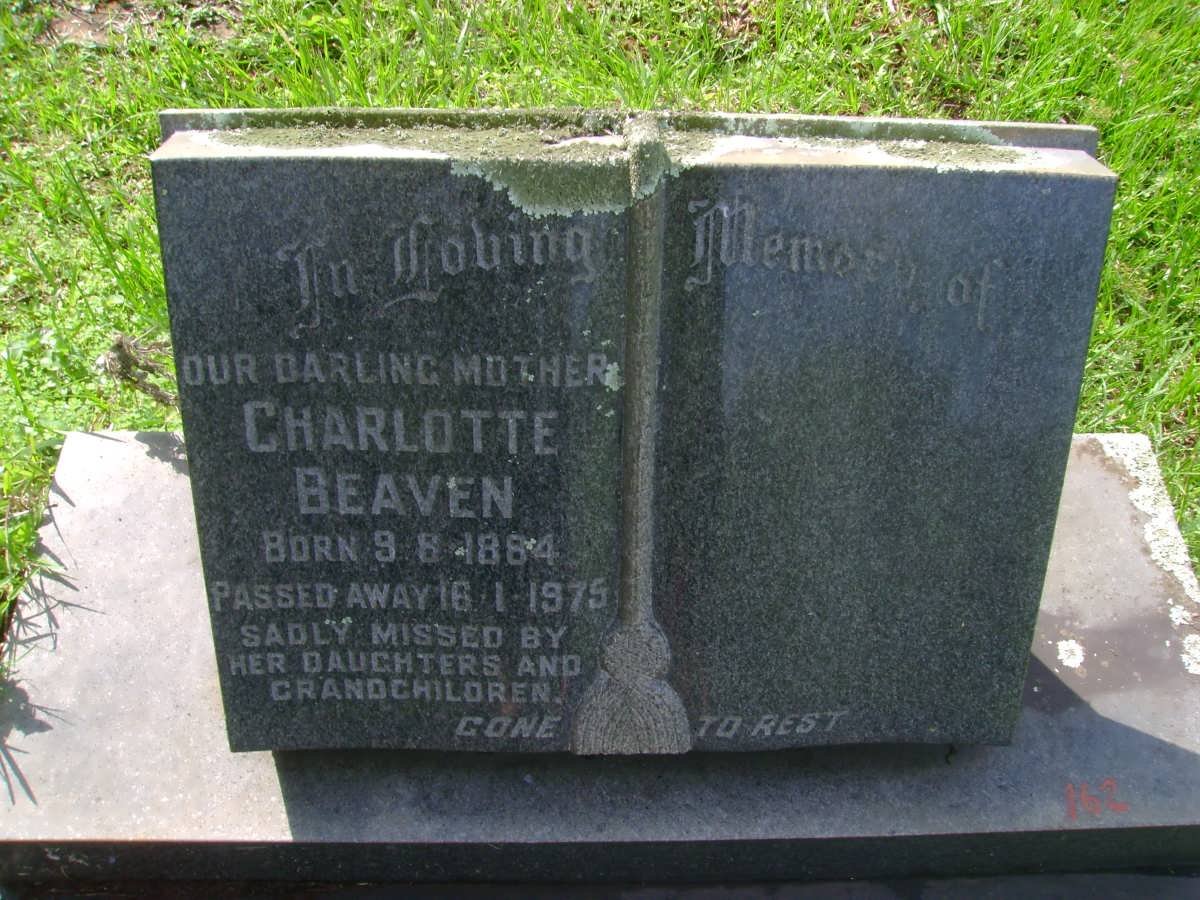BEAVEN Charlotte 1884-1975
