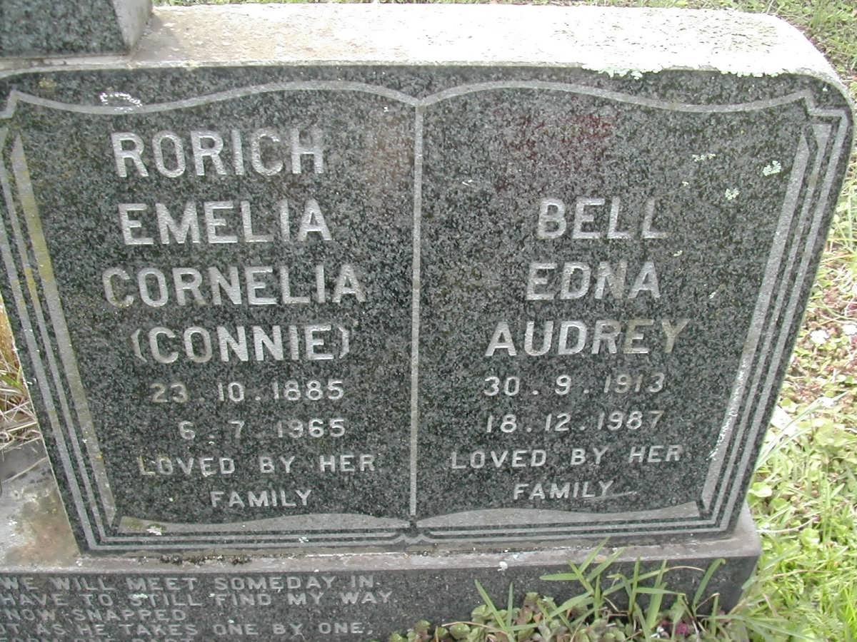 BELL Edna Audrey 1913-1987 :: RORICH Emelia Cornelia 1885-1965