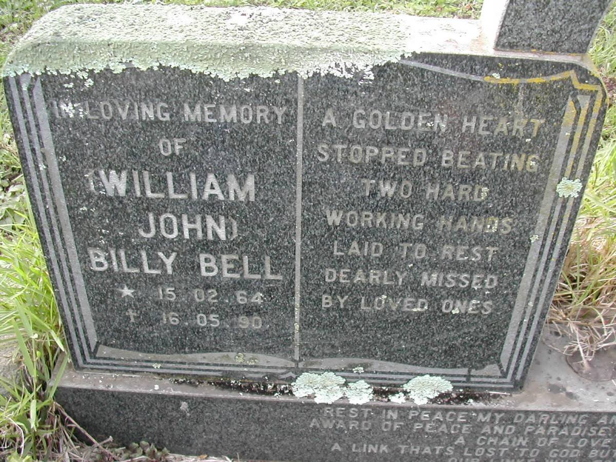 BELL William John 1964-1990 :