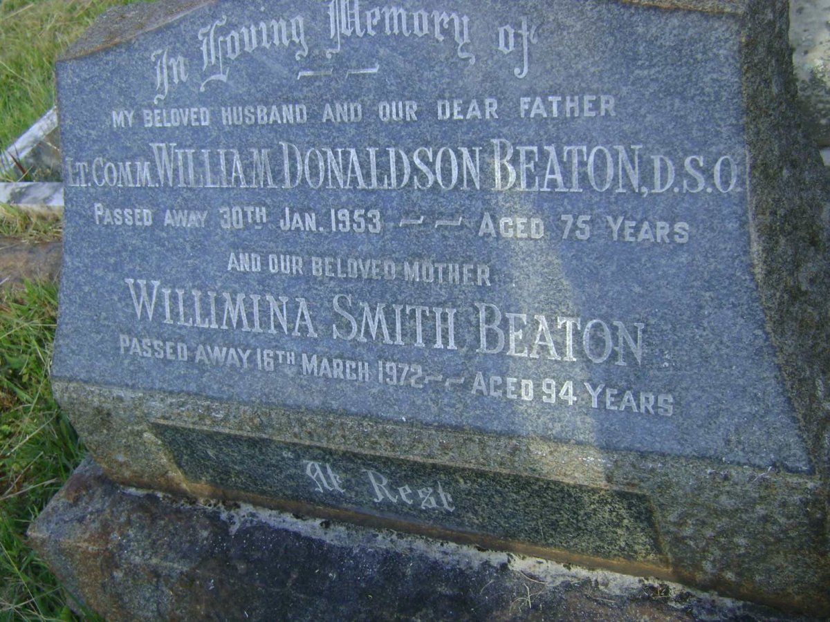 BEATON William Donaldson -1953 &amp; Willimina Smith -1972