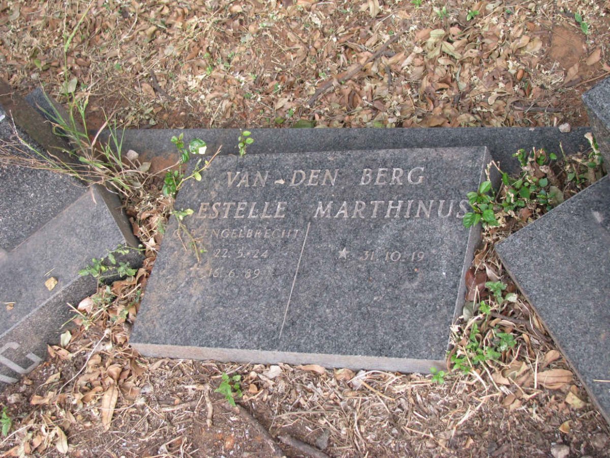BERG Marthinus, van den 1919- &amp; Estelle ENGELBRECHT 1924-1989