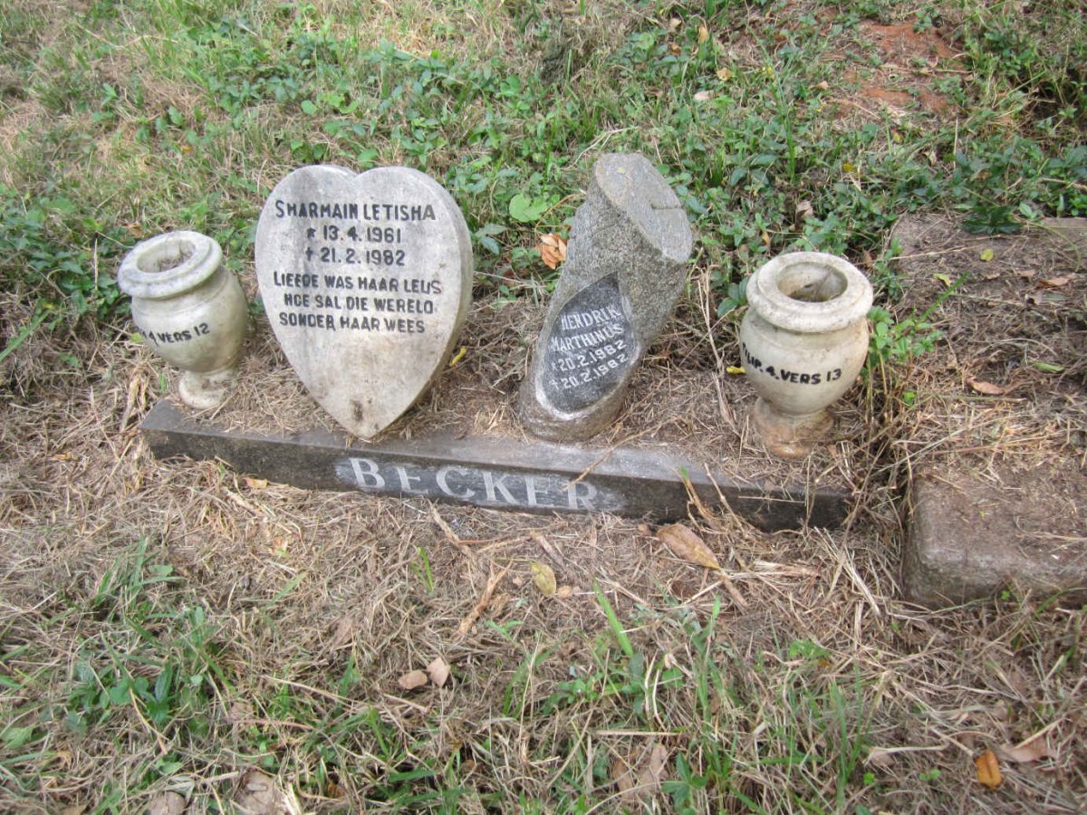 BECKER Sharmain Letisha 1961-1982 :: BECKER Hendrik Marthinus 1982-1982
