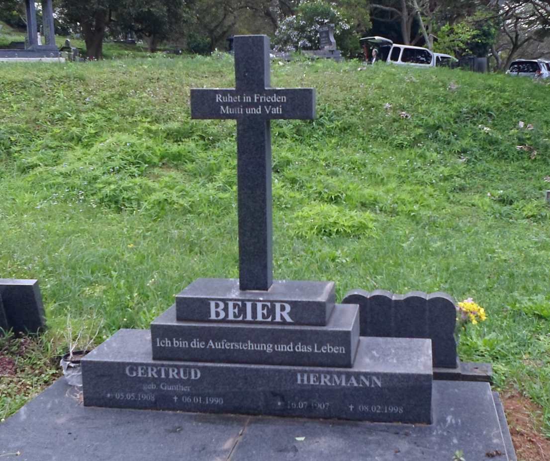 BEIER Hermann 1907-1998 &amp; Gertrud 1908-1990