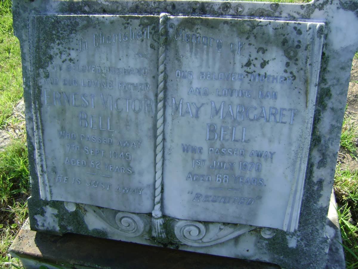 BELL Ernest Victor -1949 &amp; May Margaret -1970