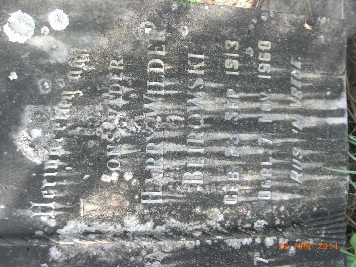 BEIROWSKI Harry Wilder 1913-1960