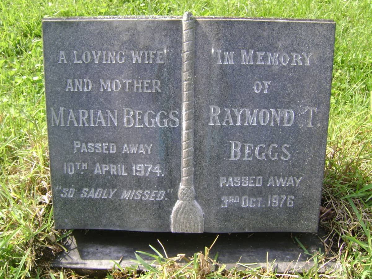 BEGGS Raymond T. -1976 &amp; Marian -1974
