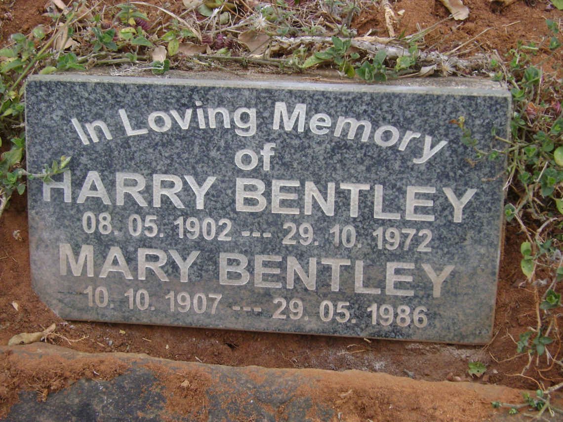 BENTLEY Harry 1902-1972 &amp; Mary 1907-1986