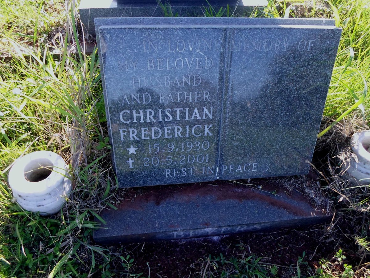 BEYERS Christiaan Frederick 1930-2001