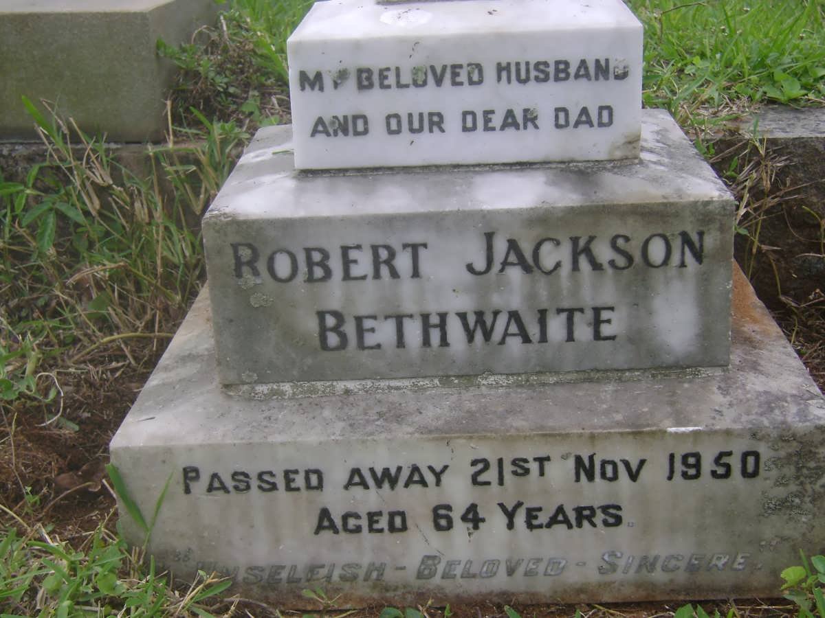 BETHWAITE Robert Jackson -1950