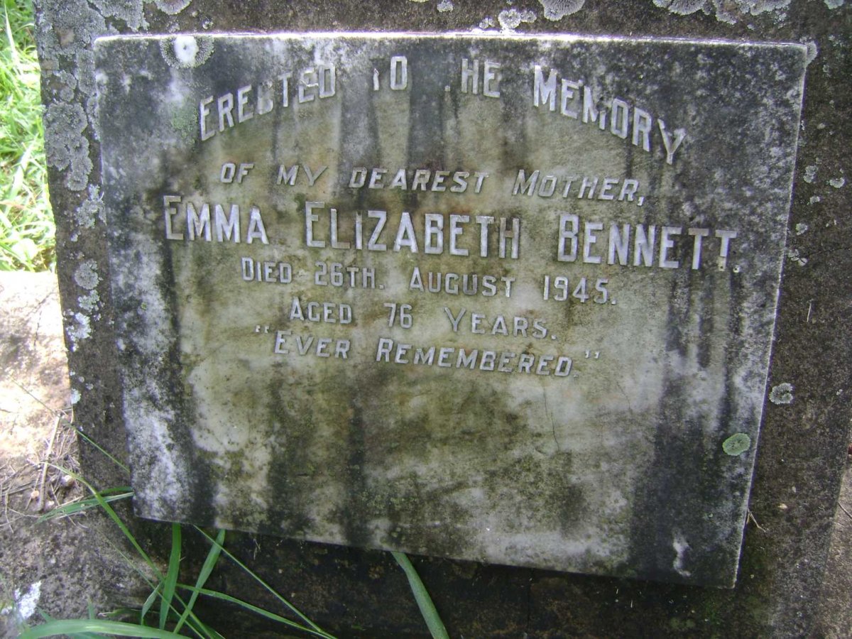 BENNETT Emma Elizabeth -1945