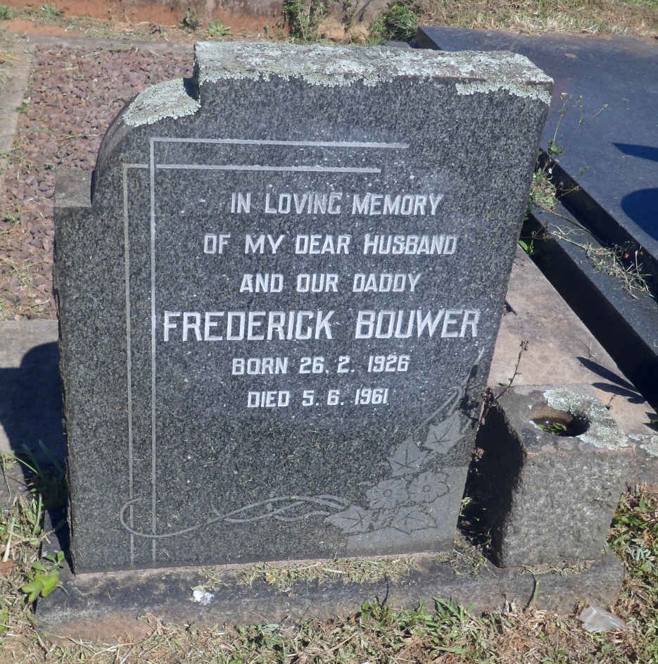 BOUWER Frederick 1926-1961