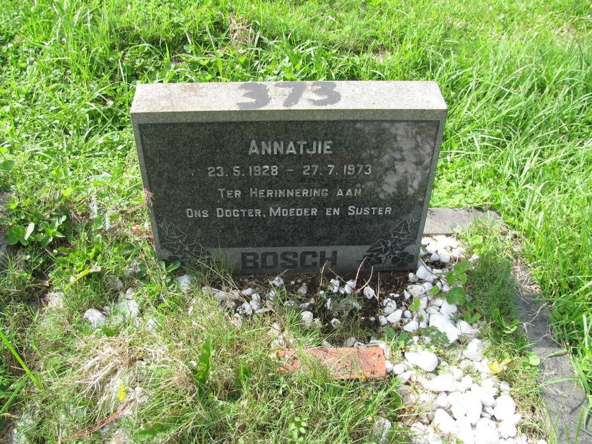 BOSCH Annatjie 1928-1973