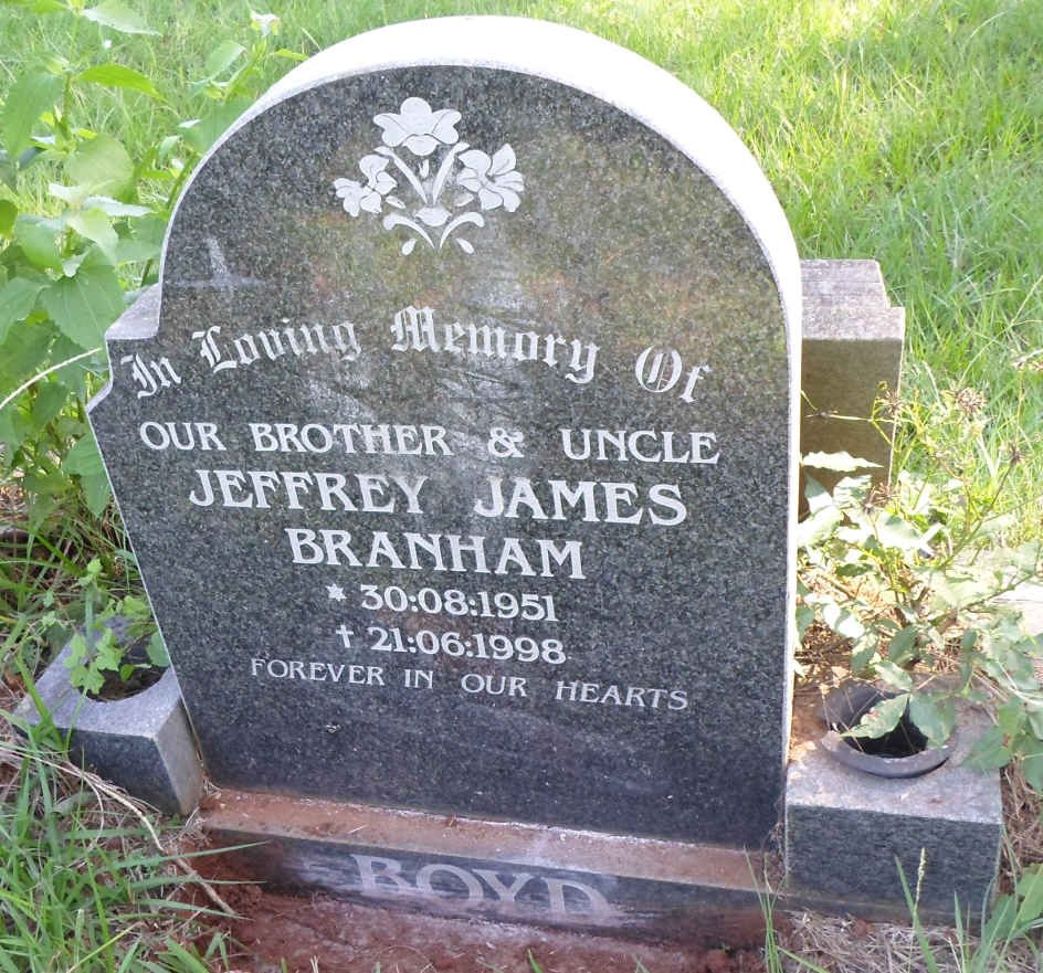 BOYD Jeffrey James Branham 1951-1998
