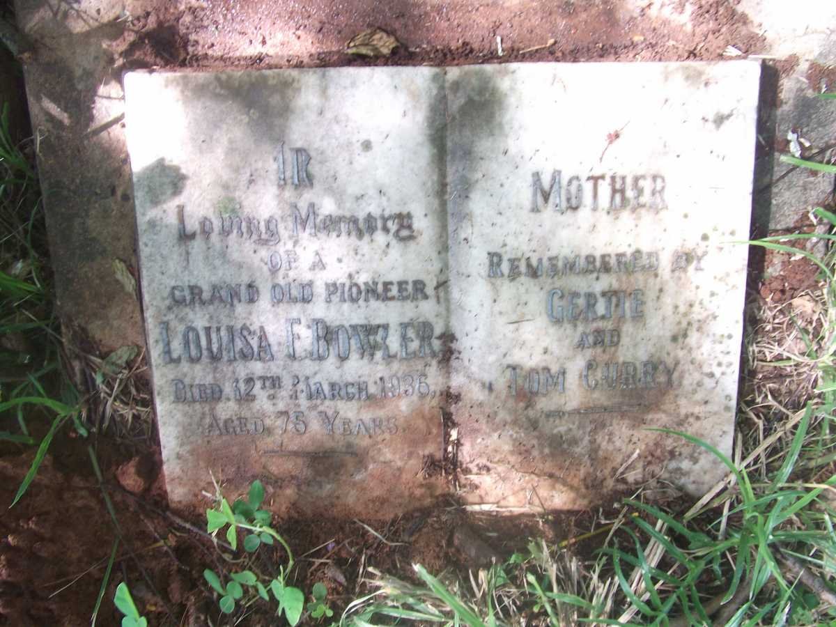 BOWLER Louisa F. -1936