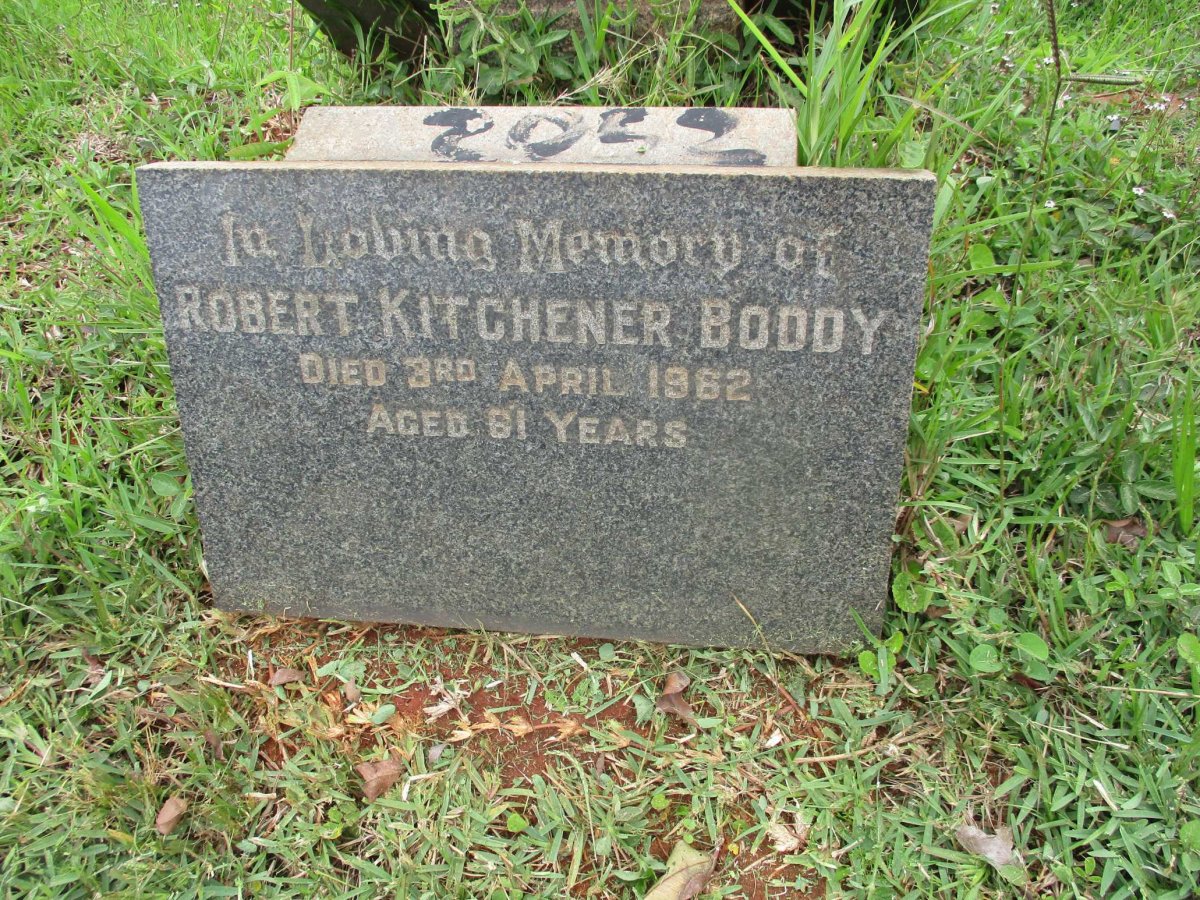 BODDY Robert Kitchener -1962