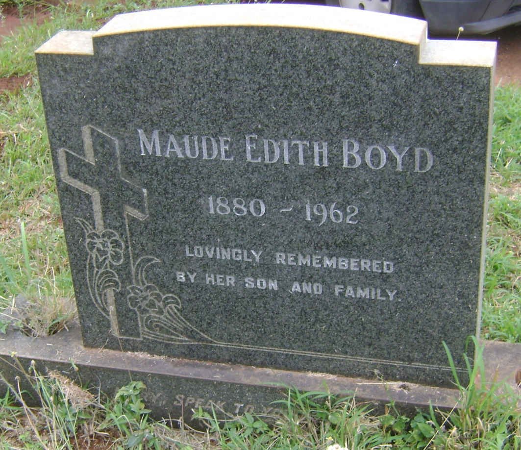 BOYD Maude Edith 1880-1962