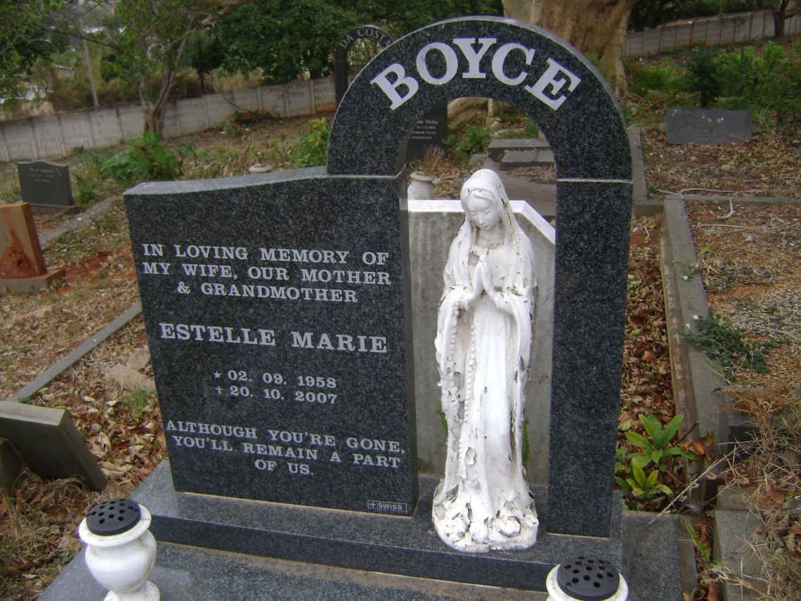 BOYCE Estelle Marie 1958-2007