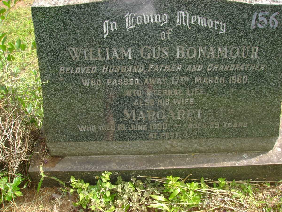 BONAMOUR William Gus -1960 &amp; Margaret -1990