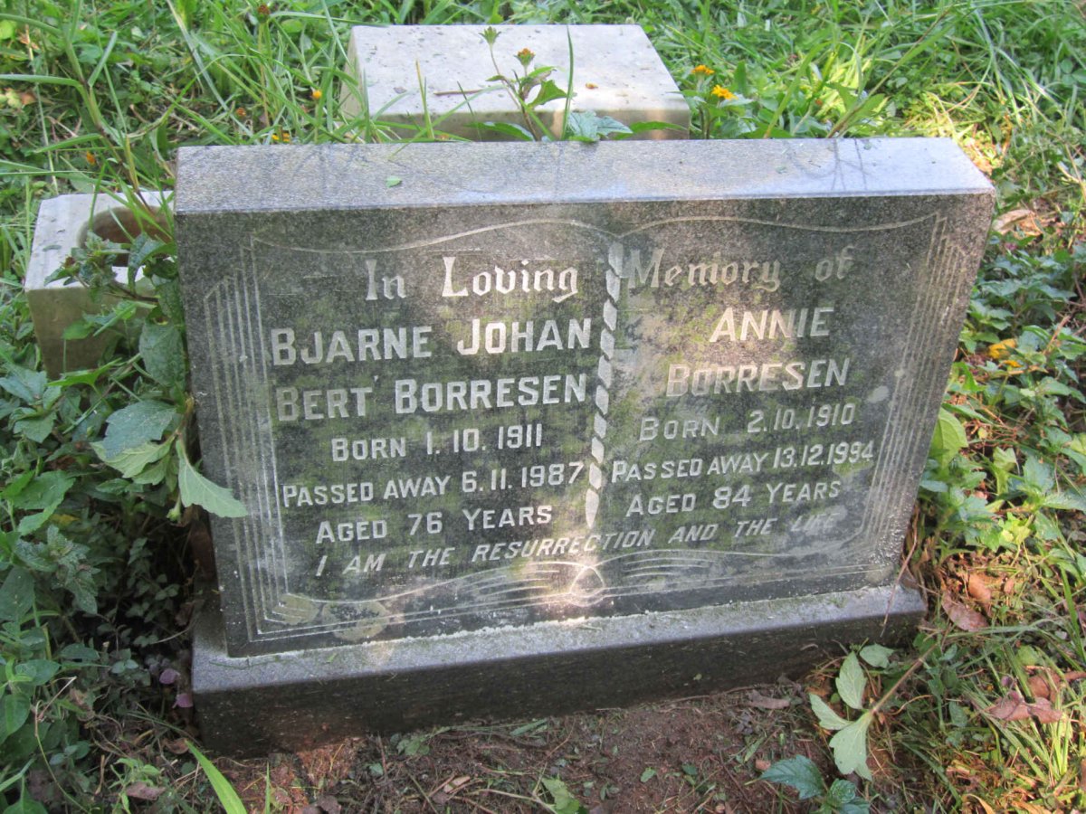 BORRESEN Bjarne Johan Bert 1911-1987 &amp; Annie 1910-1994
